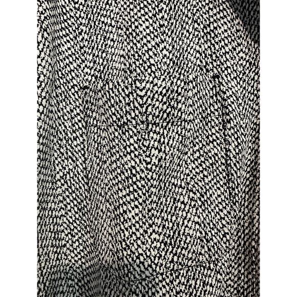 Athleta Shirt Jacket Women’s Size Medium Textured Button Up Braiden Black White - Picture 4 of 11
